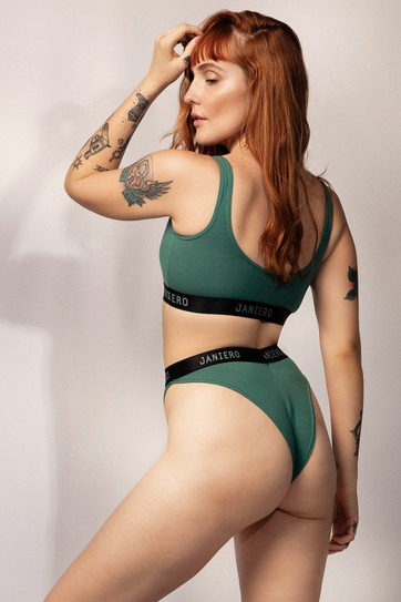 CALCINHA VERDE CAVADA ALÍCIA